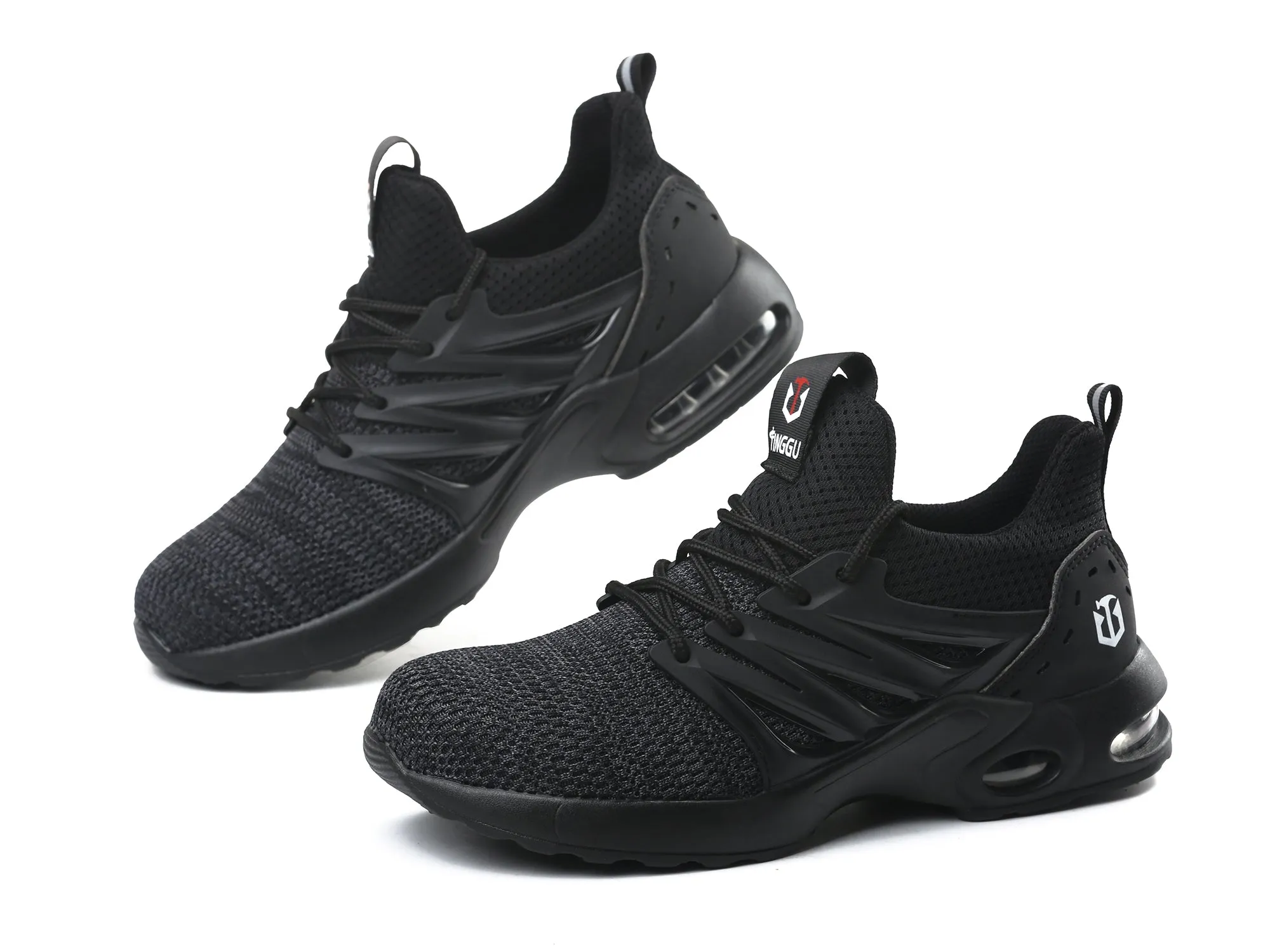 Asics Soccer Shoes Indoor Men Steel Toe Work Shoes for Women Lightweight Fashionable Safety Sneakers with Air Cushion Composited Toe Shoes