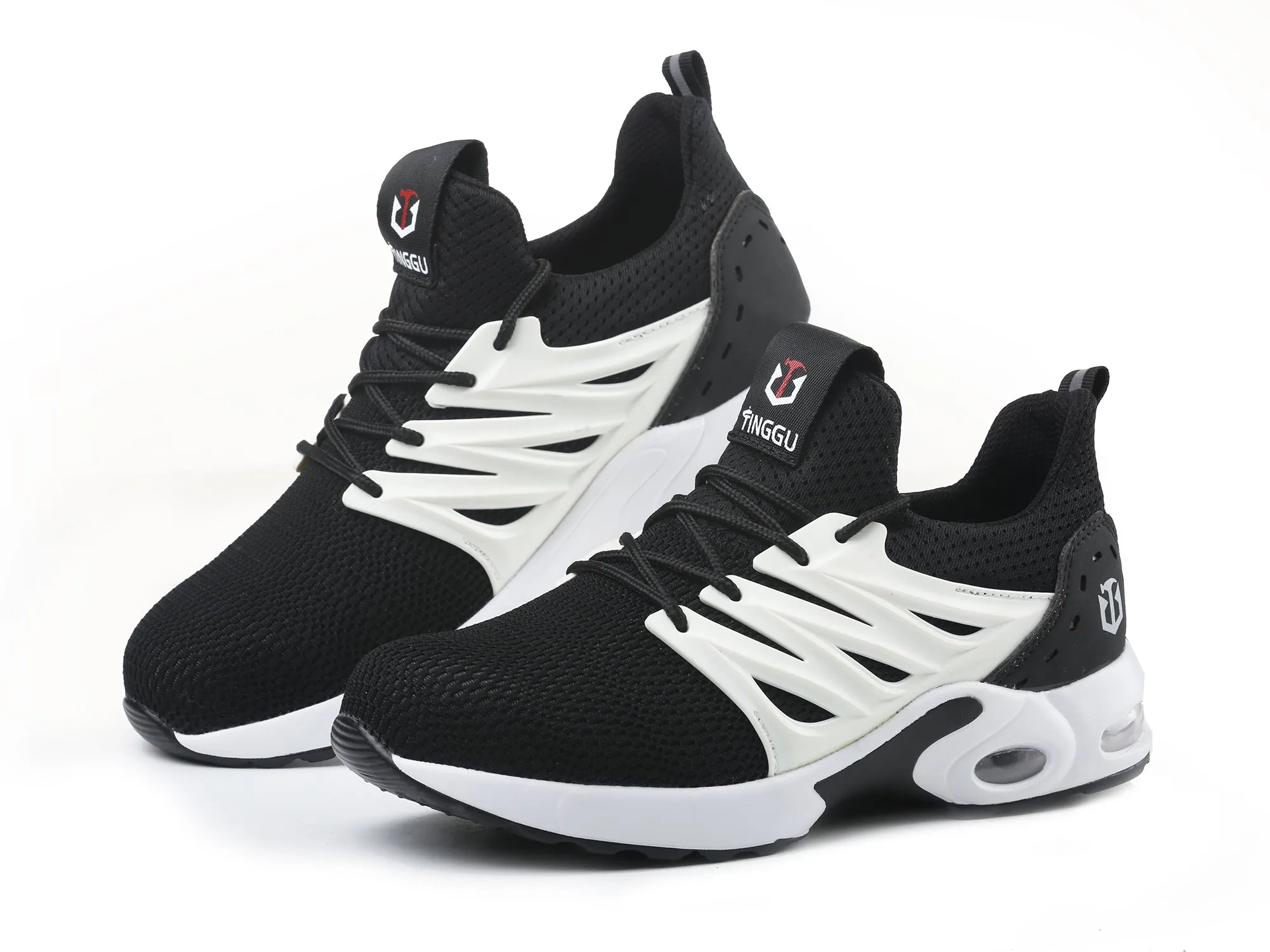 Men Steel Toe Work Shoes for Women Lightweight Fashionable Safety Sneakers with Air Cushion Composited Toe Shoes Asics Velcro Running Shoes