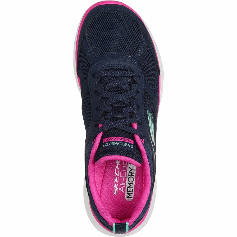 Skechers Flex Appeal 5.0 Fresh Touch Trainers Lace   Up Style