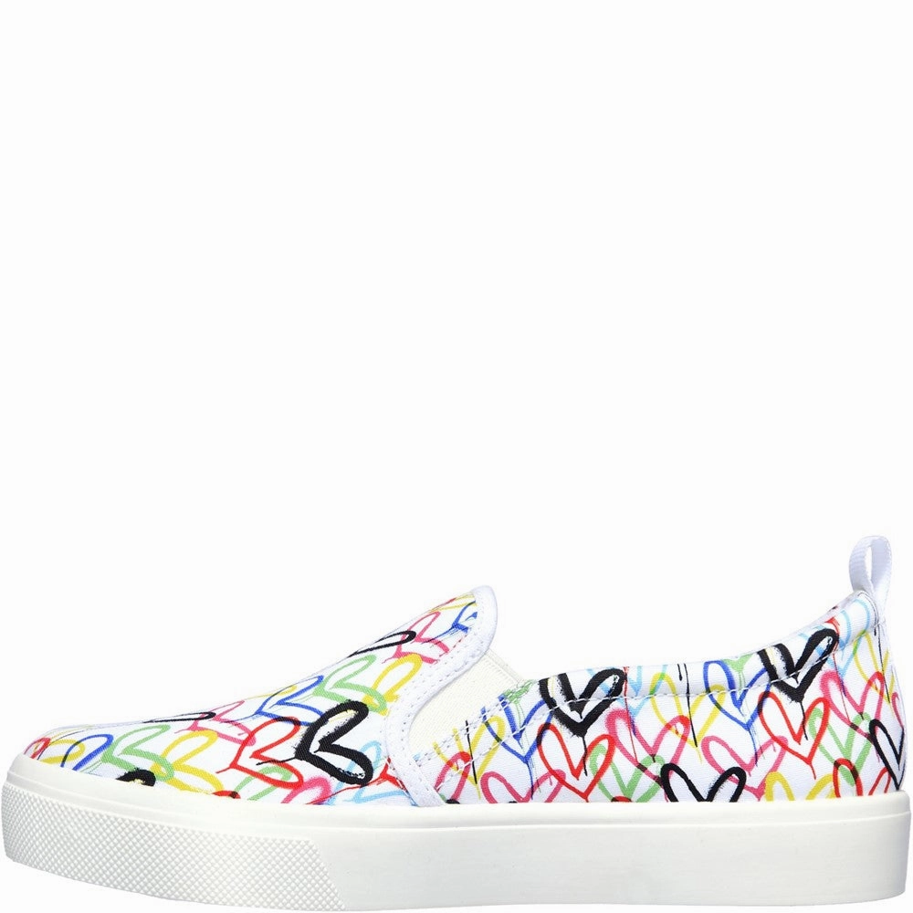 Skechers Poppy Drippin Love Slip On Shoes Snow Path No Tie