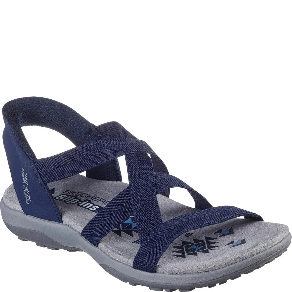 Skechers Reggae Slim Stretch Flex Sandal Outdoor Fun Slip-Resistant Sole