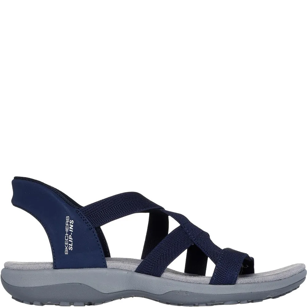 Casual Summer Shoes Slide Style Skechers Reggae Slim Stretch Flex Sandal