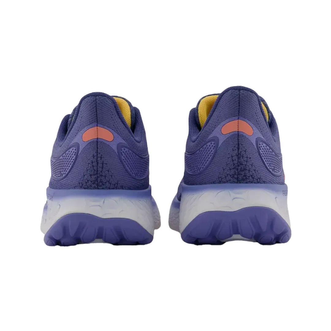 White New Balance Sneakers For Men Women's Fresh Foam x 1080v12 - Night Sky with Vibrant Orange (B Width)