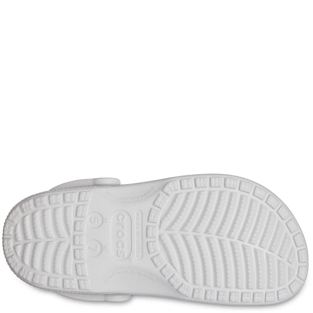 Crocs Unisex Classic Glitter Clog Practical Shoes Carry Light