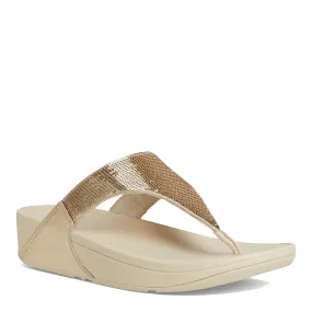 Women's FitFlop, Lulu Sequin Thong Sandal Simple Foot Fit Restful Wear