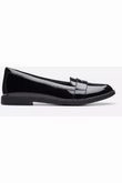 Park Time Clarks Scala Loafer Youth black patent