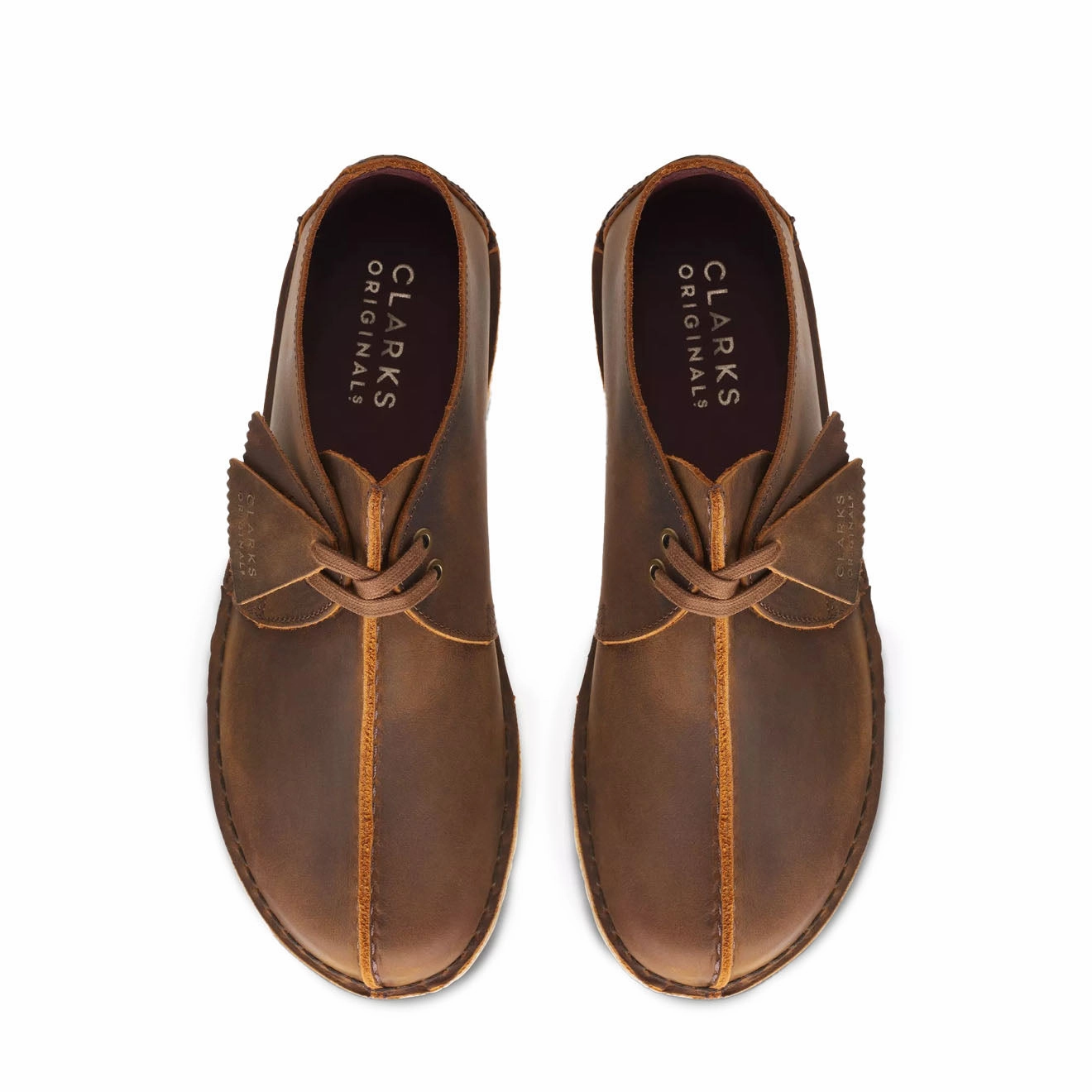 Clarks Originals Desert Trek Shoes Beeswax Leather Soft Step Shoes