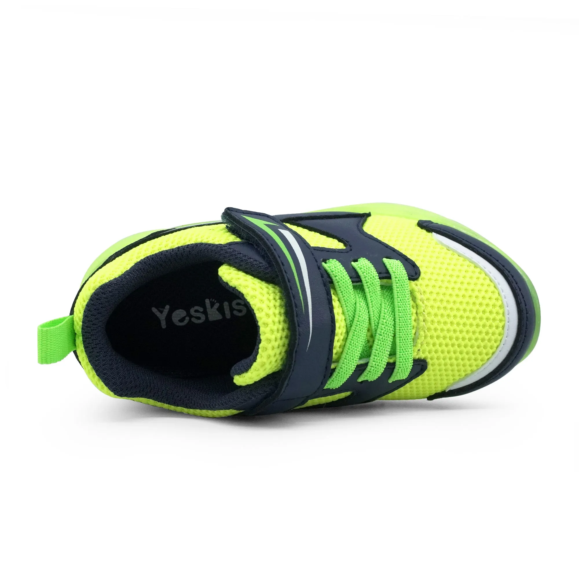 YESKIS Toddler Boys Light Up Shoes Green Asics Running Shoes New Releases