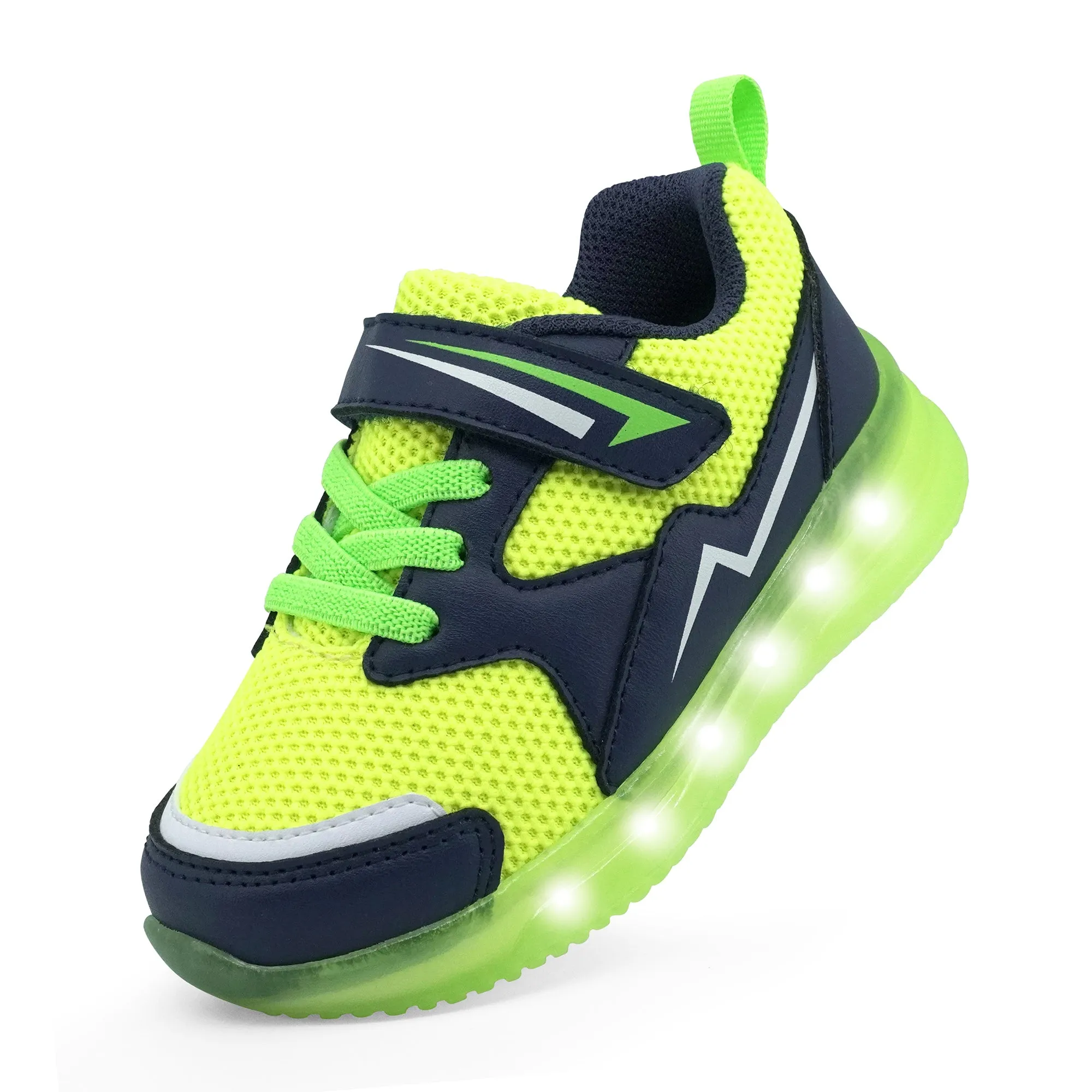YESKIS Toddler Boys Light Up Shoes Green Asics Jogging Shoes Malaysia