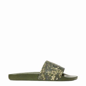 Polo Ralph Lauren Scenic-Print Floral Slide Night Vision Scenic Smooth Surface Walk Style