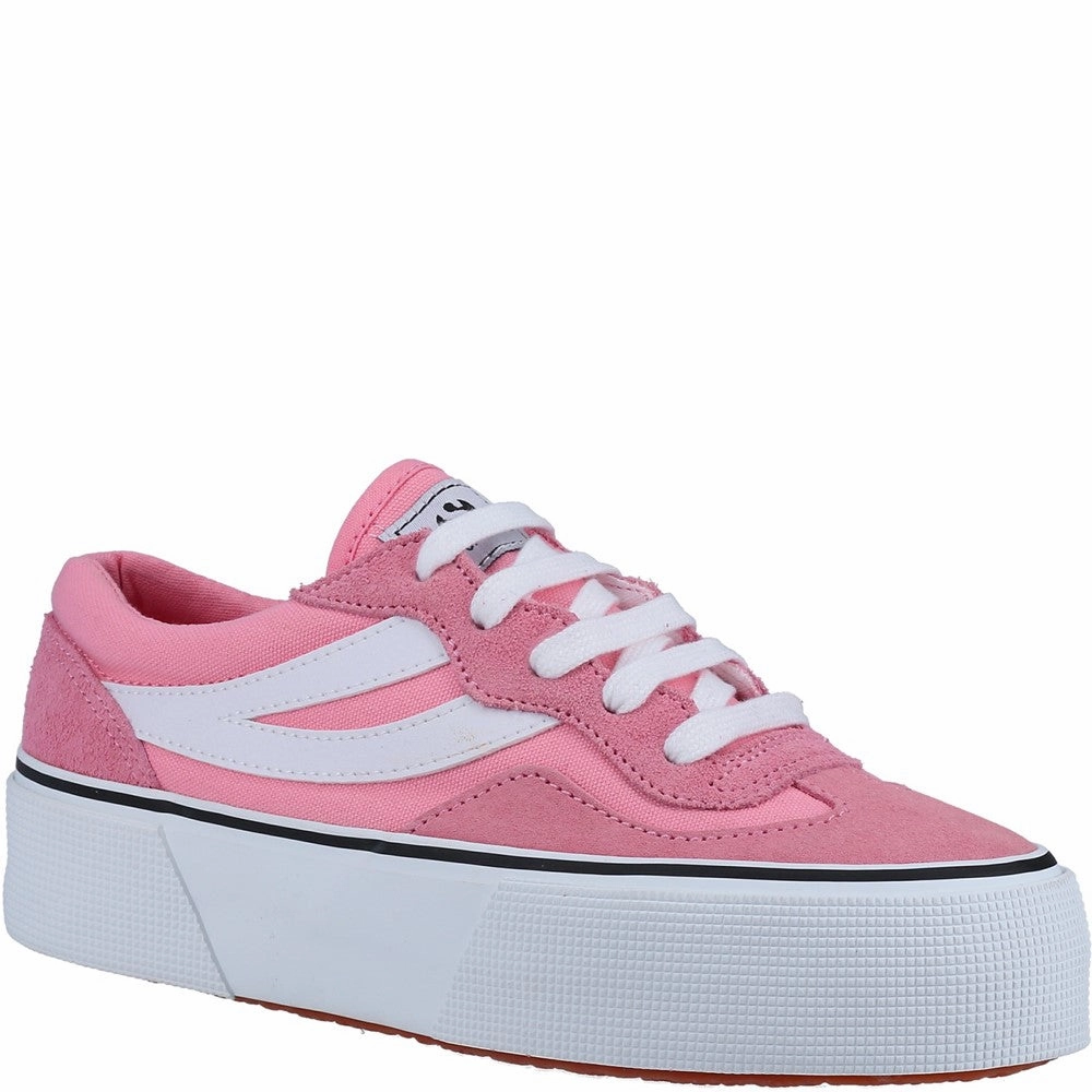 Superga 3041 Revolley Colorblock Platform Trainer tie - dye running shoes