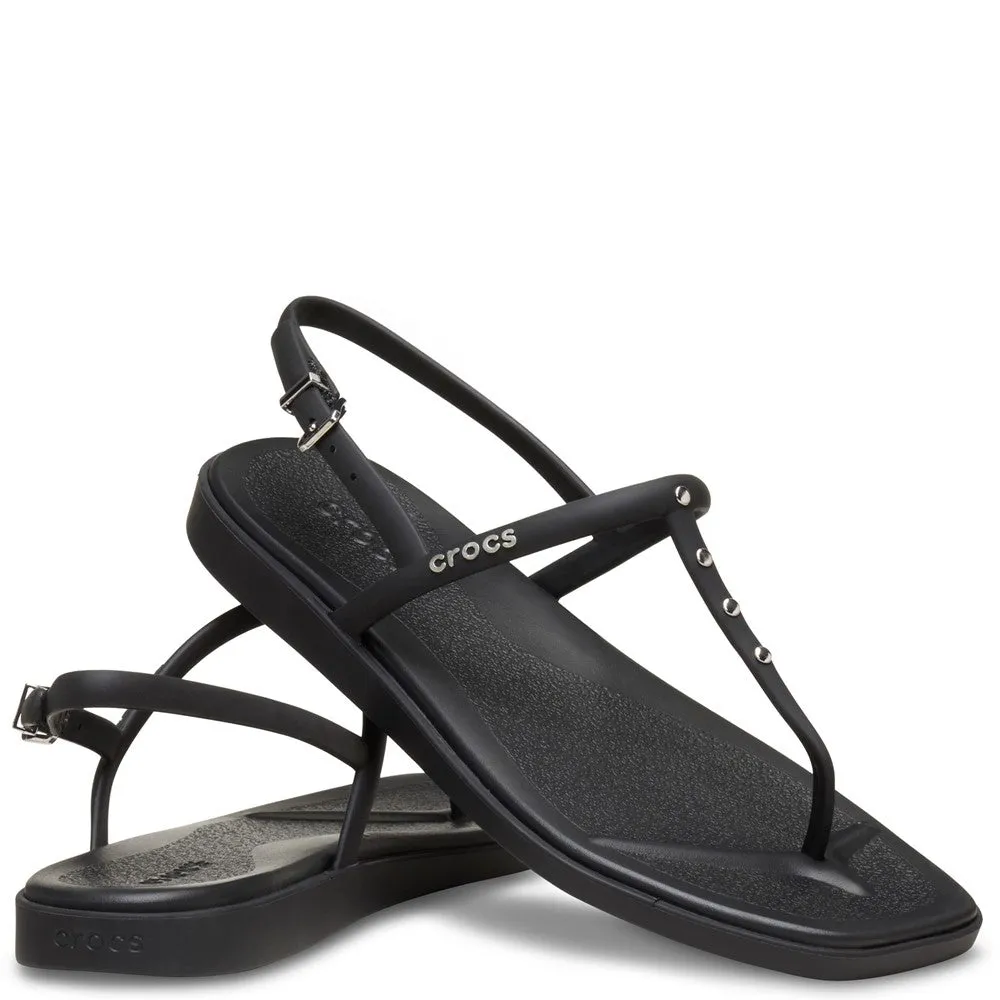 Wedge Sole Crocs Miami Studded Thong Flip