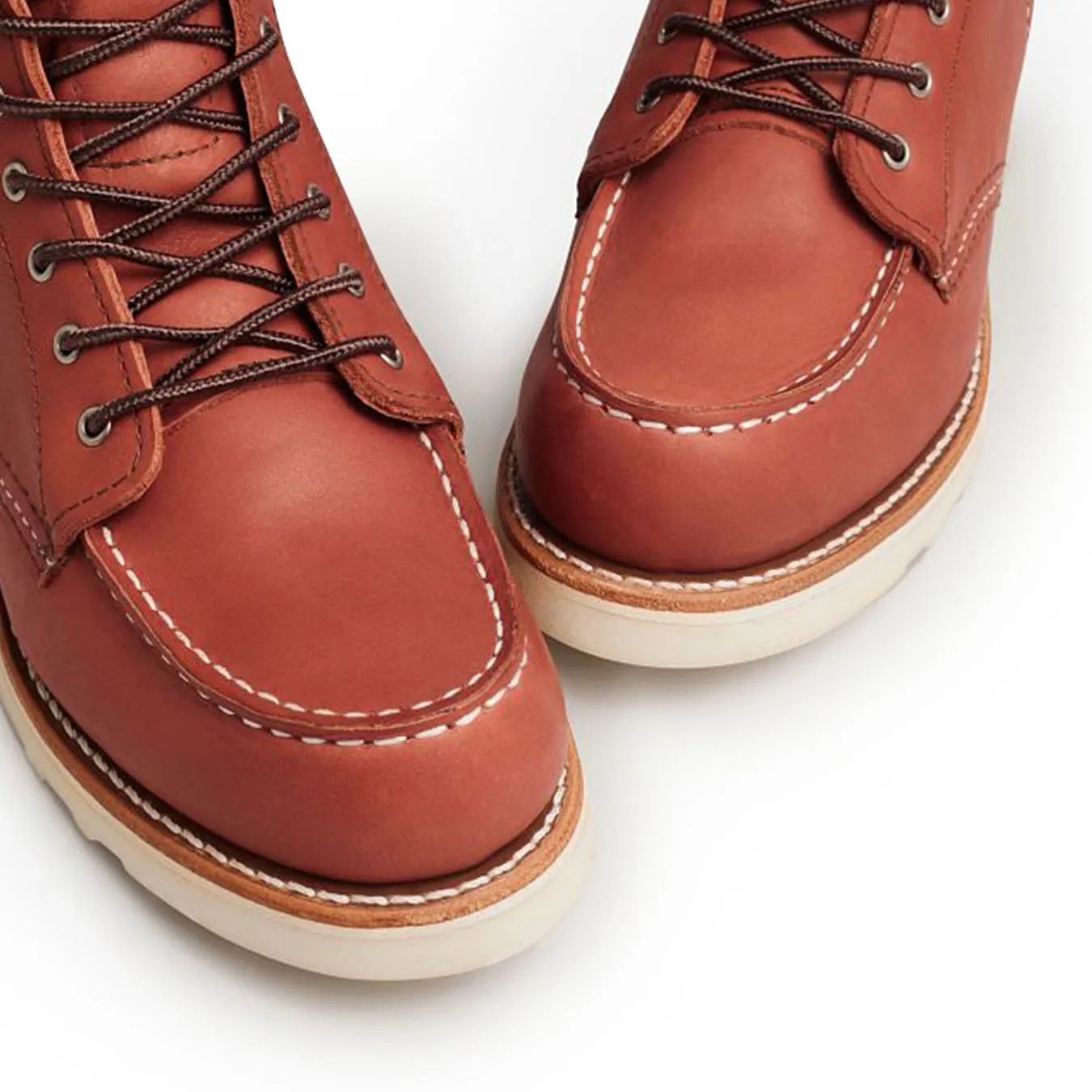 Strong Laces Art Soul Red Wing Womens 6-Inch Classic Moc Auburn Legacy
