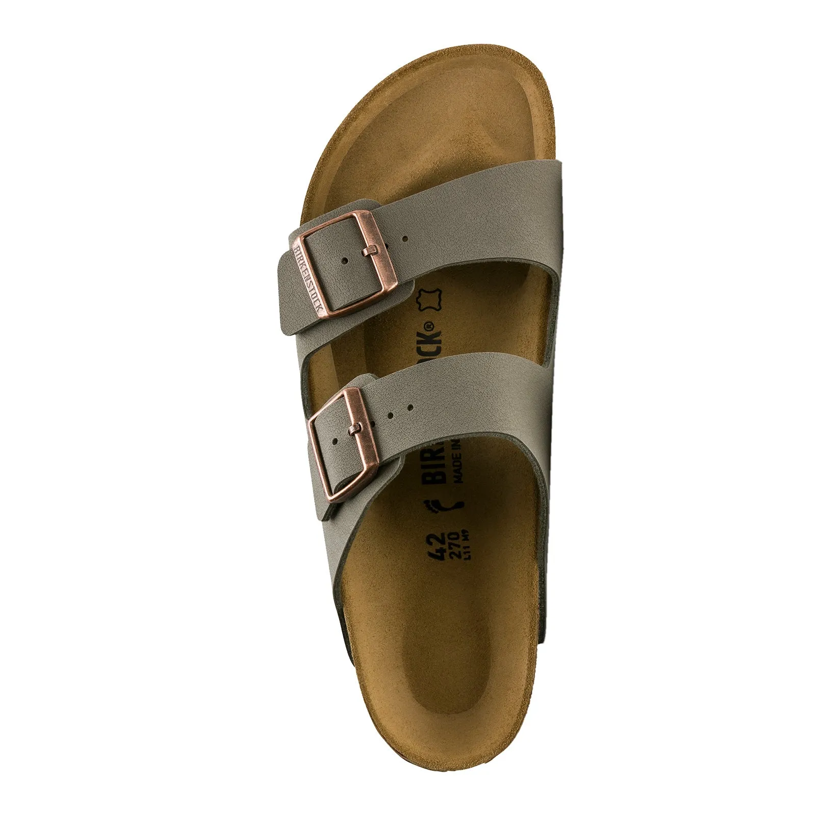 Women's Birkenstock, Arizona Birkibuc Sandals - Narrow Fit Stride Light