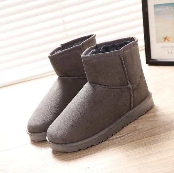Snow Boots Woman 2019 Winter Women Ankle Boot Korean Fashion Plus Size Non-slip Flat Booties Keep Warm Ladies Shoes Botas mujer Snow Boot Clearance