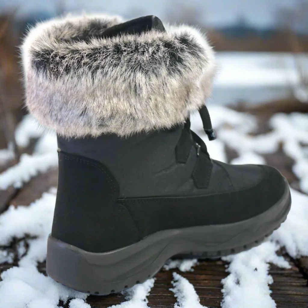 Difference Between Snow Boots And Hiking Boots Mammal Victoria OC Black Women's Winter Boots