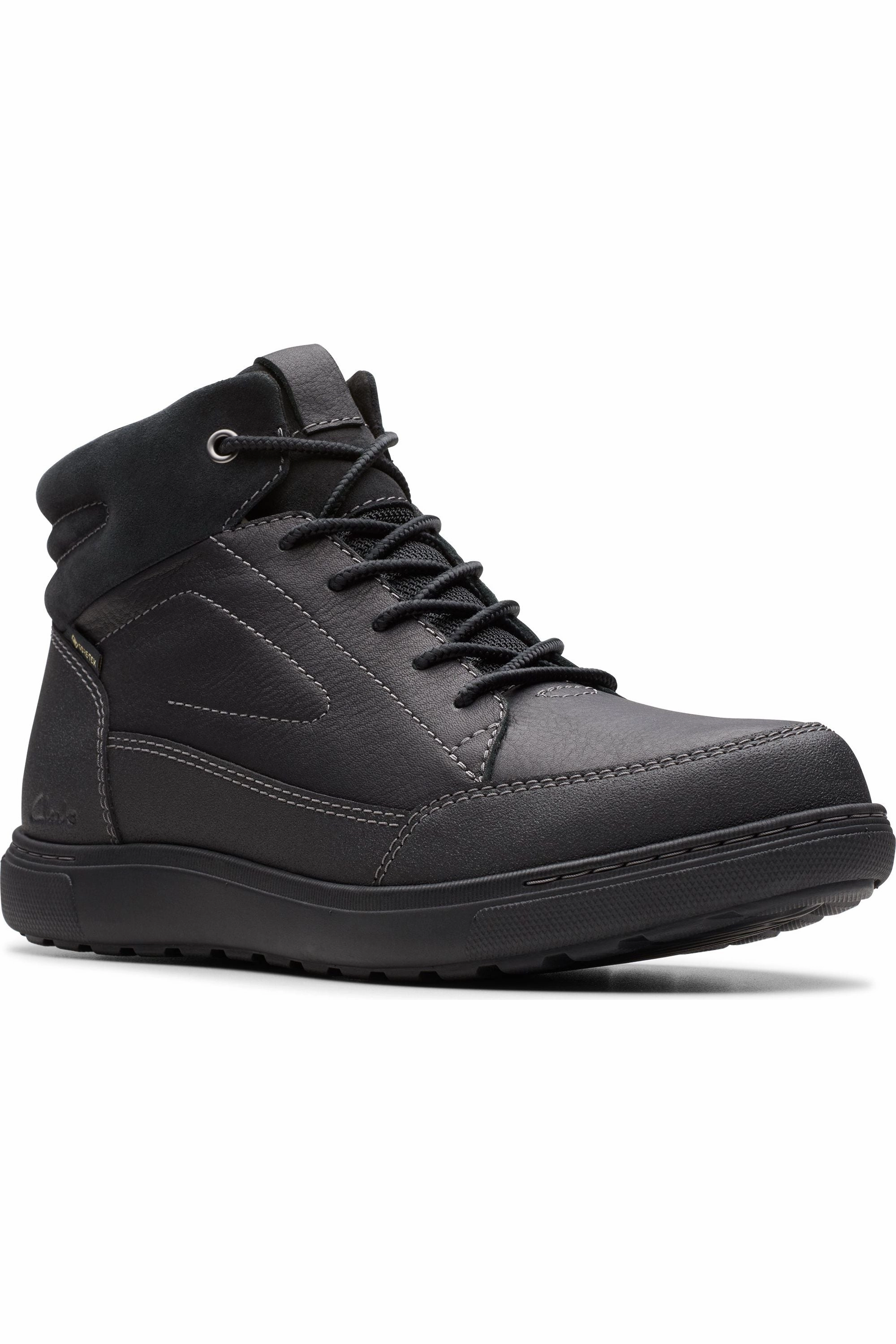Clarks Mapstone Hi GTX waterproof in Black Look Hunt
