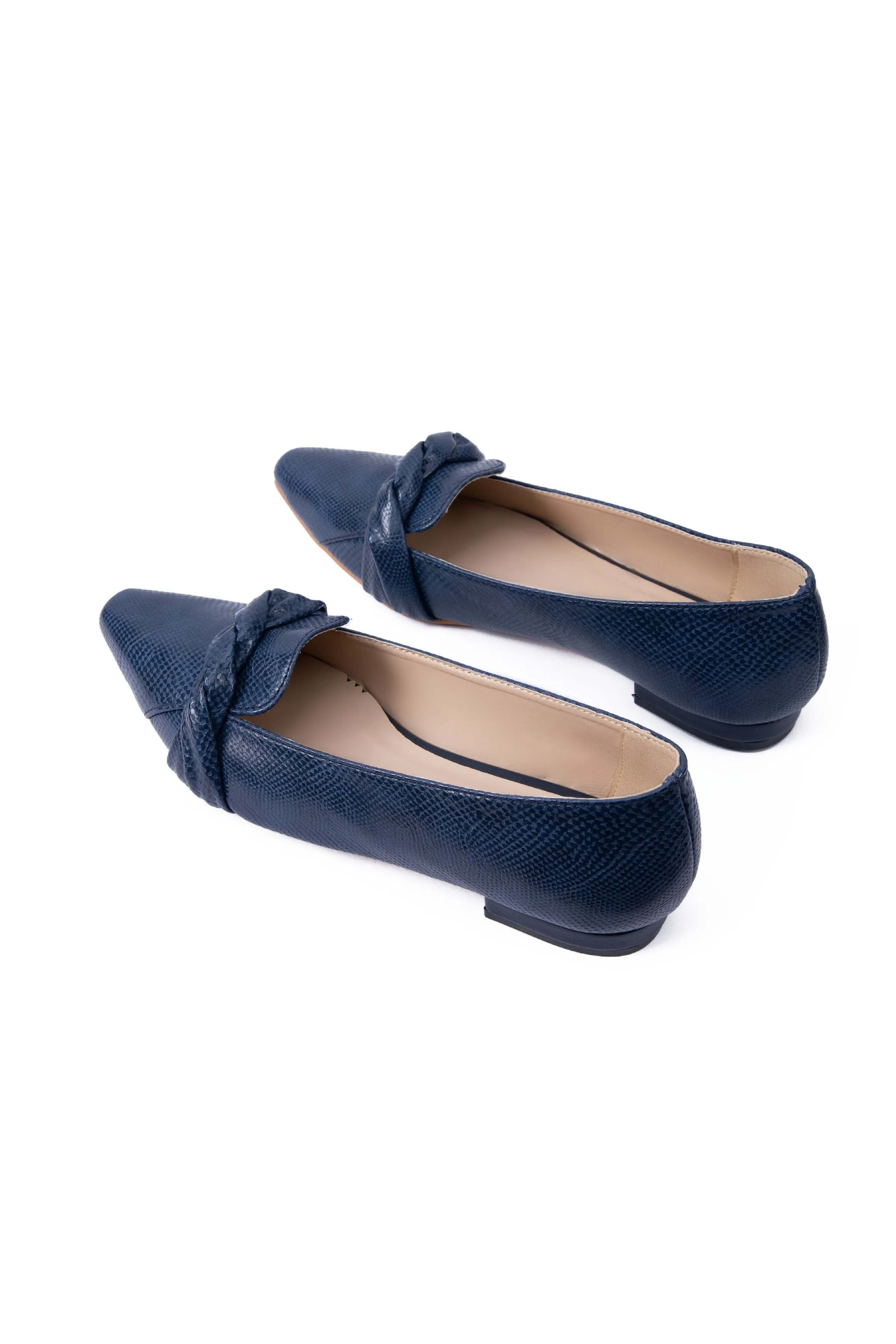 Stingray Loafers Blue Textured Loafers