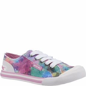 Rocket Dog Jazzin Candy Tie Dye Lace Up Sneaker Endurance Support special - edition running wear