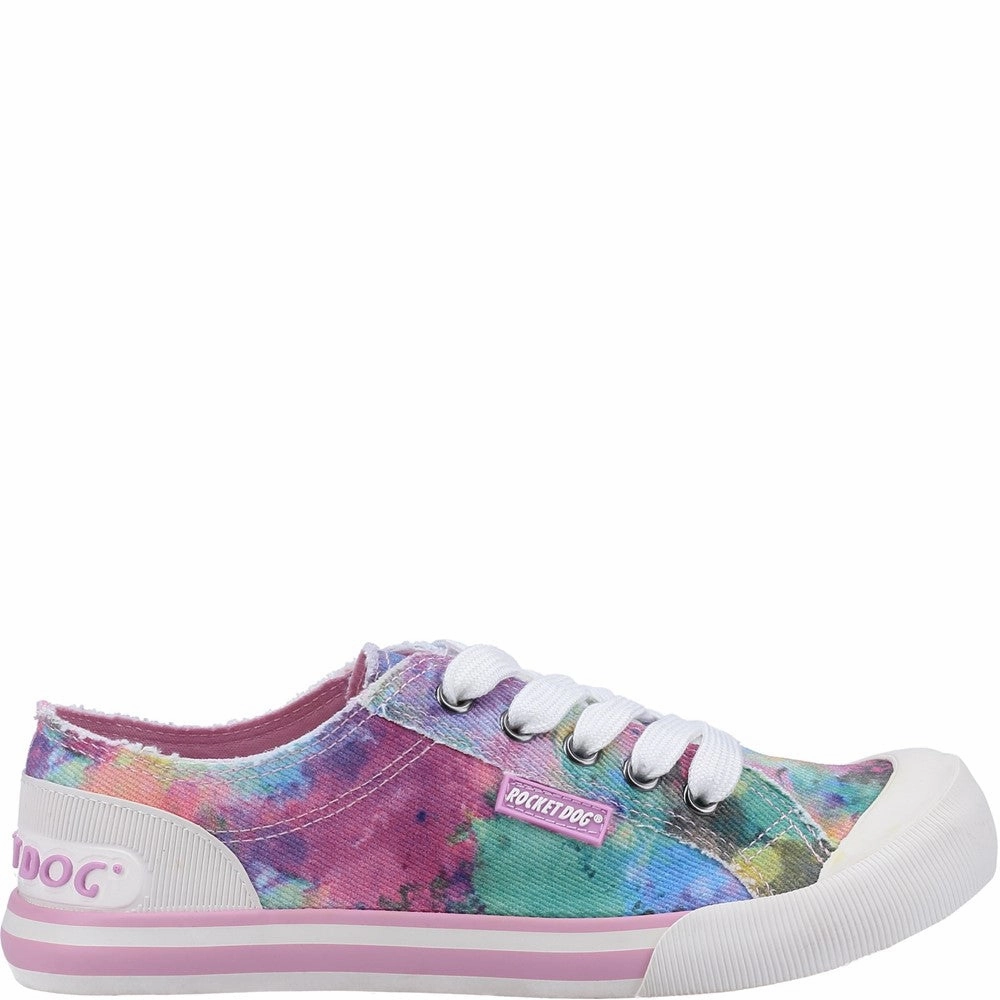 Autumn Rocket Dog Jazzin Candy Tie Dye Lace Up Sneaker