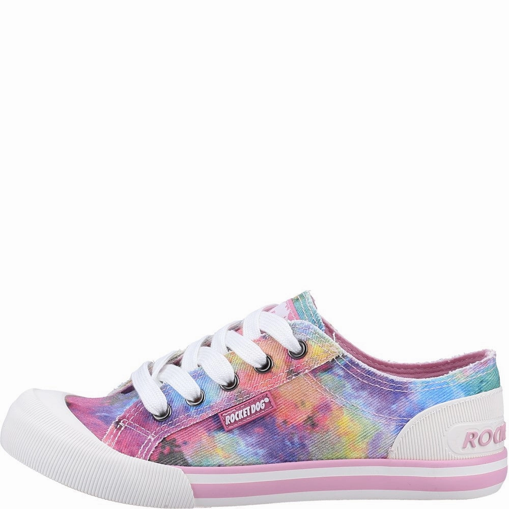 Rocket Dog Jazzin Candy Tie Dye Lace Up Sneaker running in private tracks shoes
