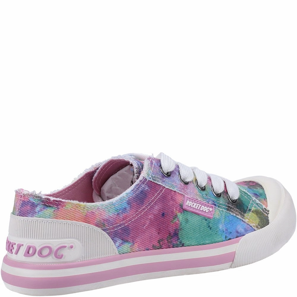 aesthetic - design shoes professional athletes Rocket Dog Jazzin Candy Tie Dye Lace Up Sneaker