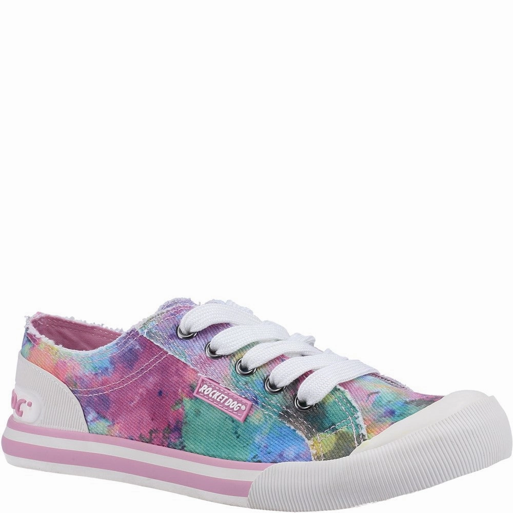 Rocket Dog Jazzin Candy Tie Dye Lace Up Sneaker Endurance Support special - edition running wear
