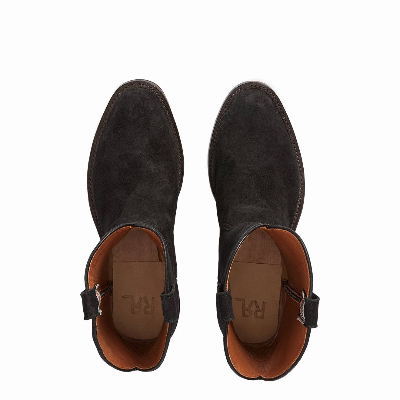 Breathable Uppers RRL By Ralph Lauren Walker Boot Boots Tall Boot Black