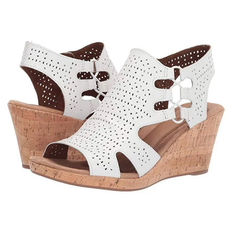 Stylish Support Soft Finish Cobb Hill -CH4865 Janna Perf -White