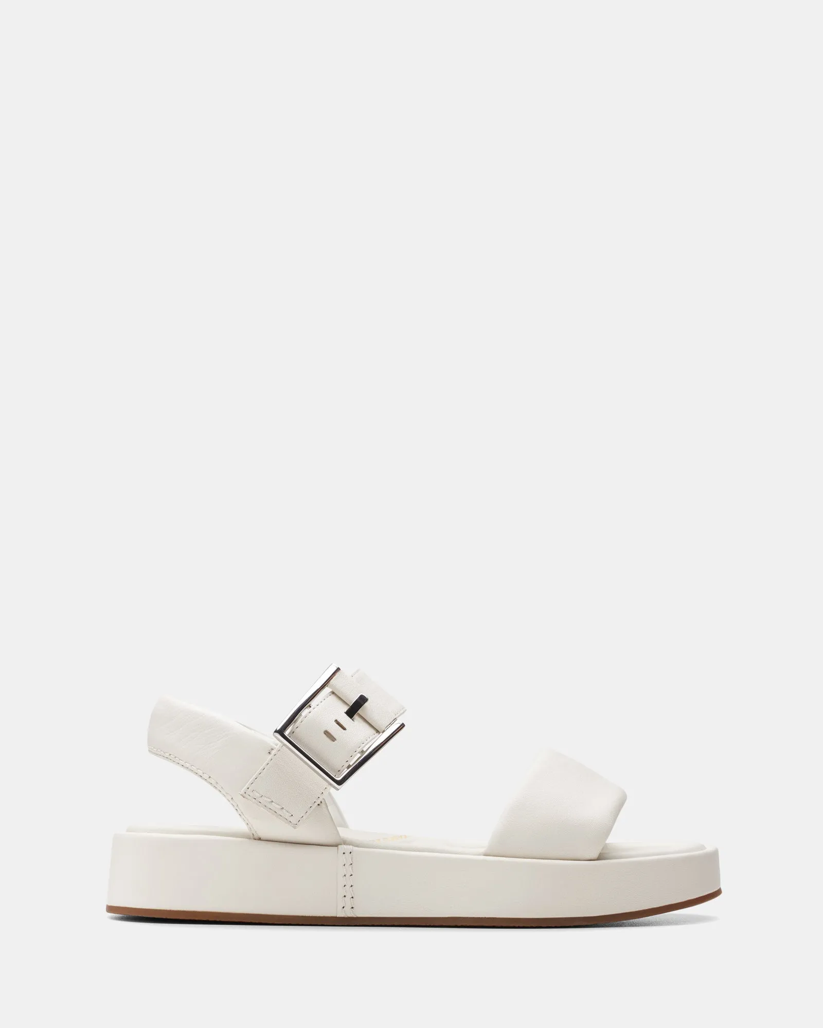 Alda Strap Off White Leather Narrow Fit College Trend