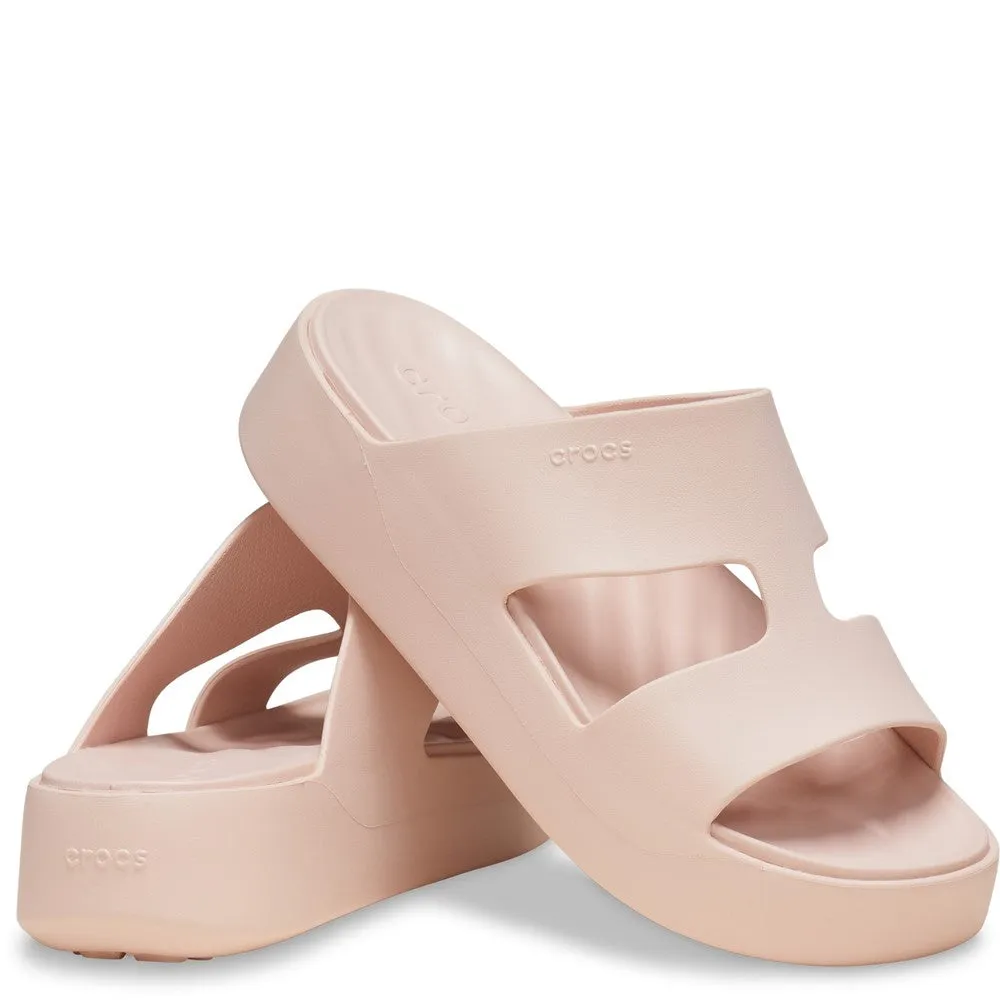 Outing Fit Daily Wear Shoes Crocs Getaway Platform H-Strap Mule