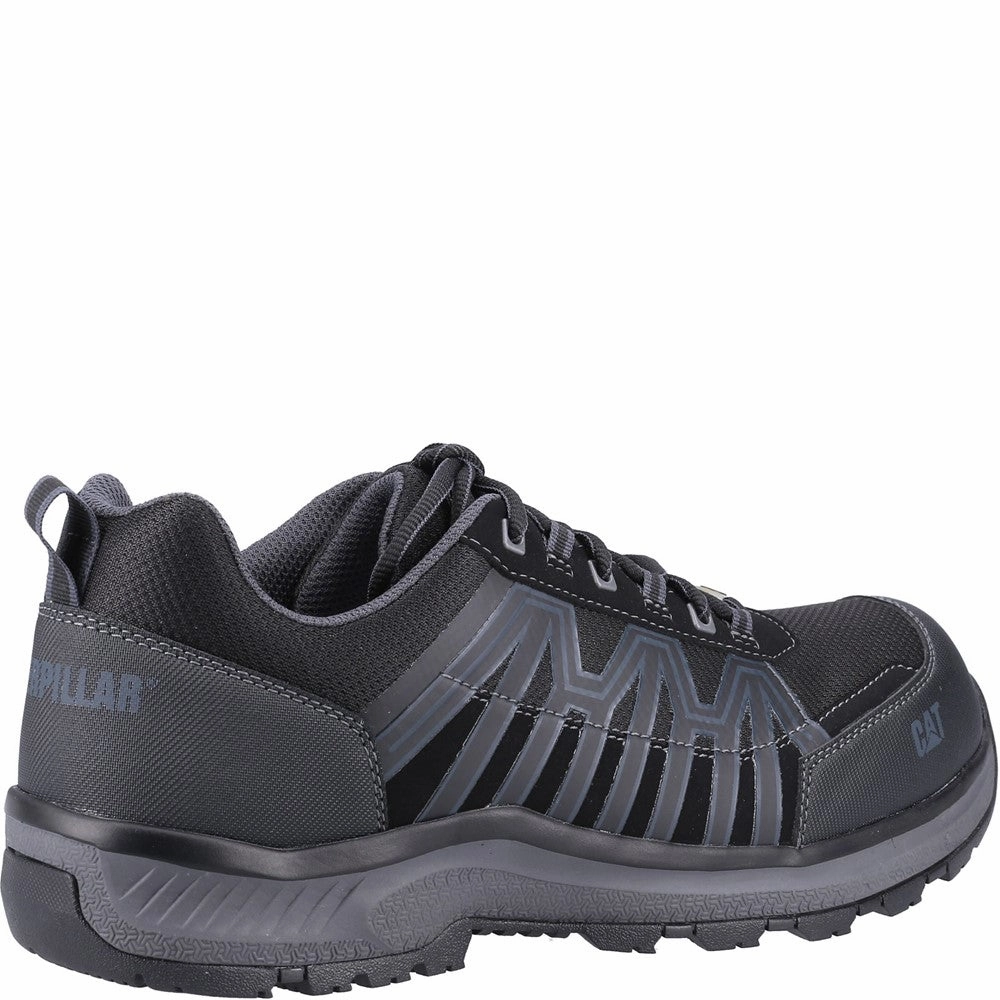 Caterpillar Charge S3 Safety Trainer school shoes running on road