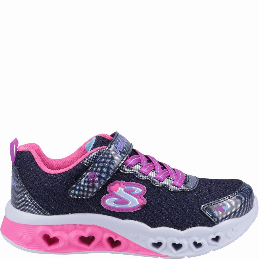 Storm Hike Steady Stride Skechers Flutter Heart Lights Bring Sparkle Trainers