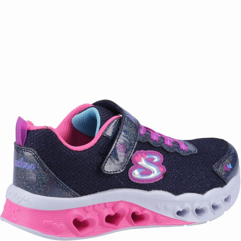 Peak Hike Skechers Flutter Heart Lights Bring Sparkle Trainers