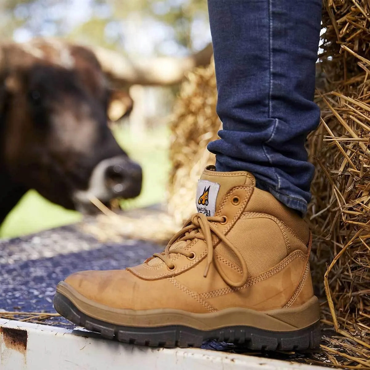 Cooling Insoles For Work Boots Mongrel 961050 Zipsider Non-Safety Soft Toe Work Boots - Wheat