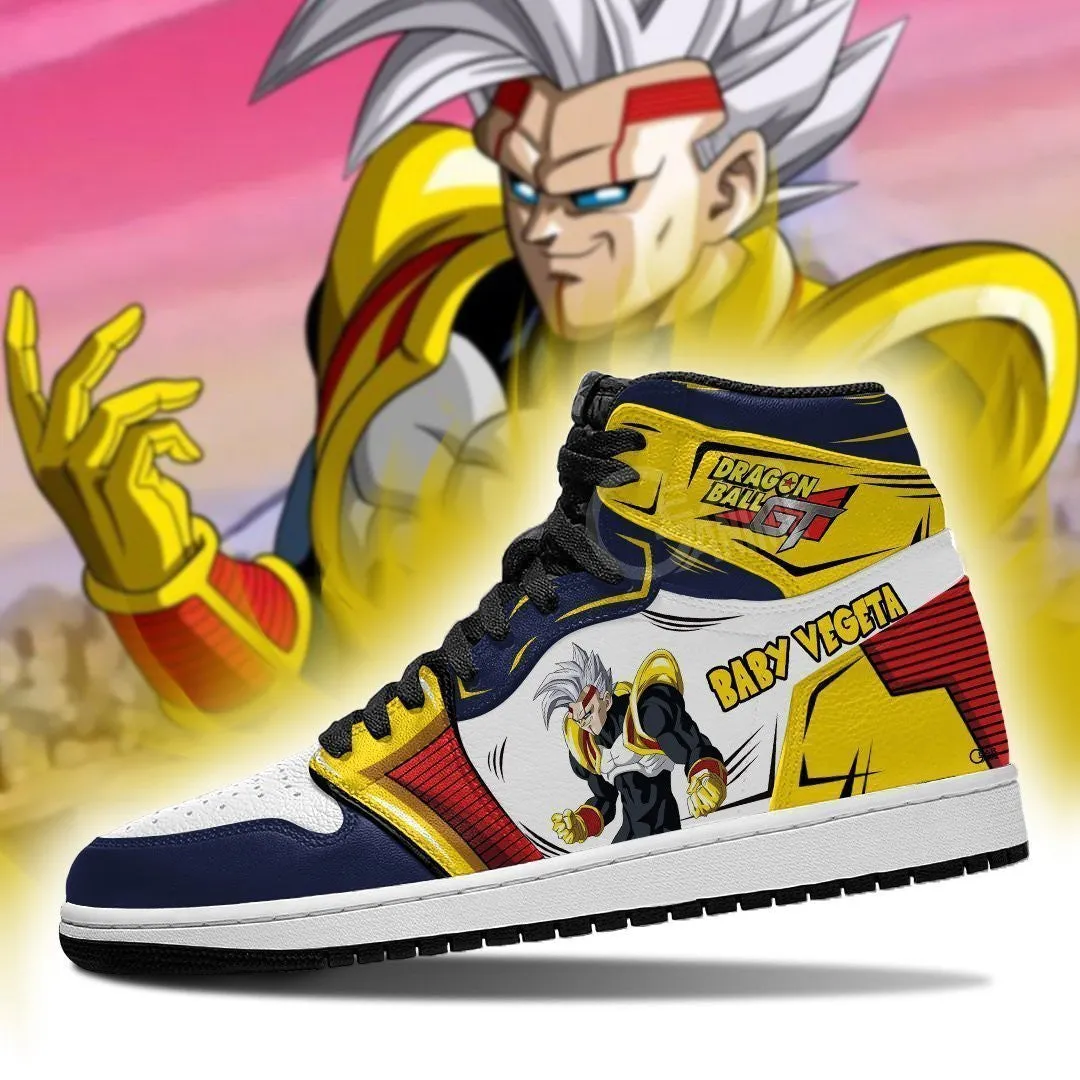 Final Baby Vegeta Sneakers Custom Anime Dragon Ball GT Shoes Asics Shoes High Arch