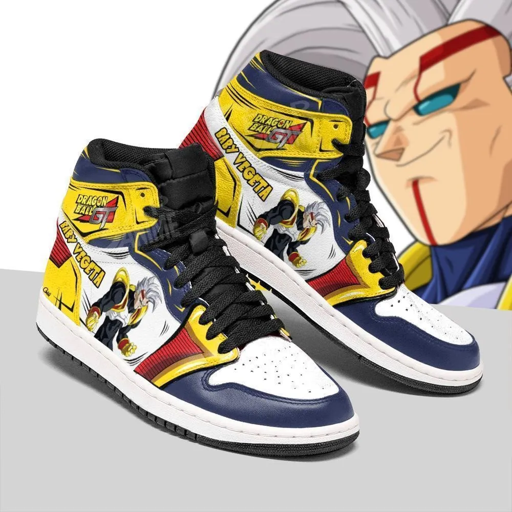 Final Baby Vegeta Sneakers Custom Anime Dragon Ball GT Shoes Asics Volleyball Shoes Sky Elite Ff