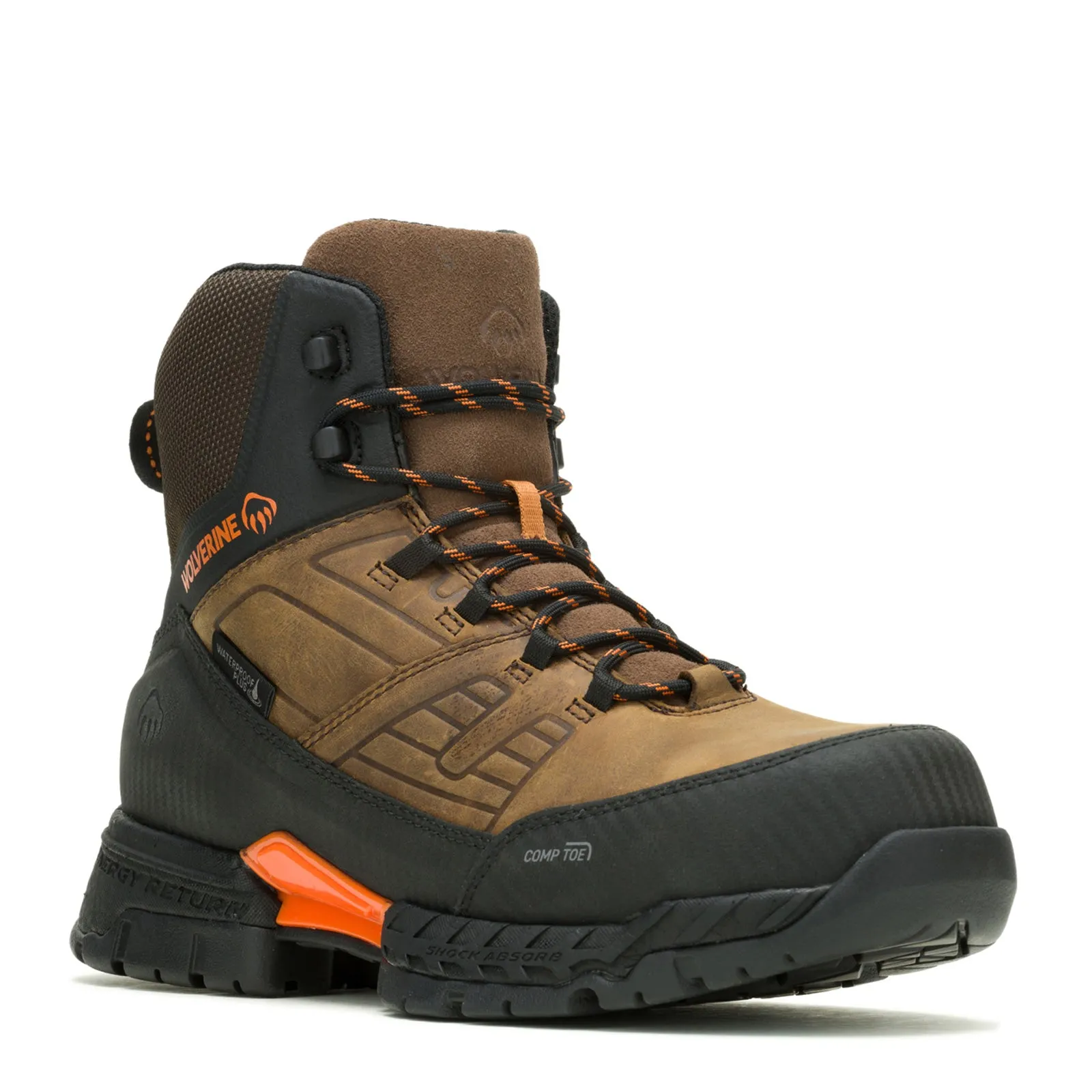 Men's Wolverine Boots, Surge LX EnergyBound 6-inch CarbonMax Work Boot Quiet Sole