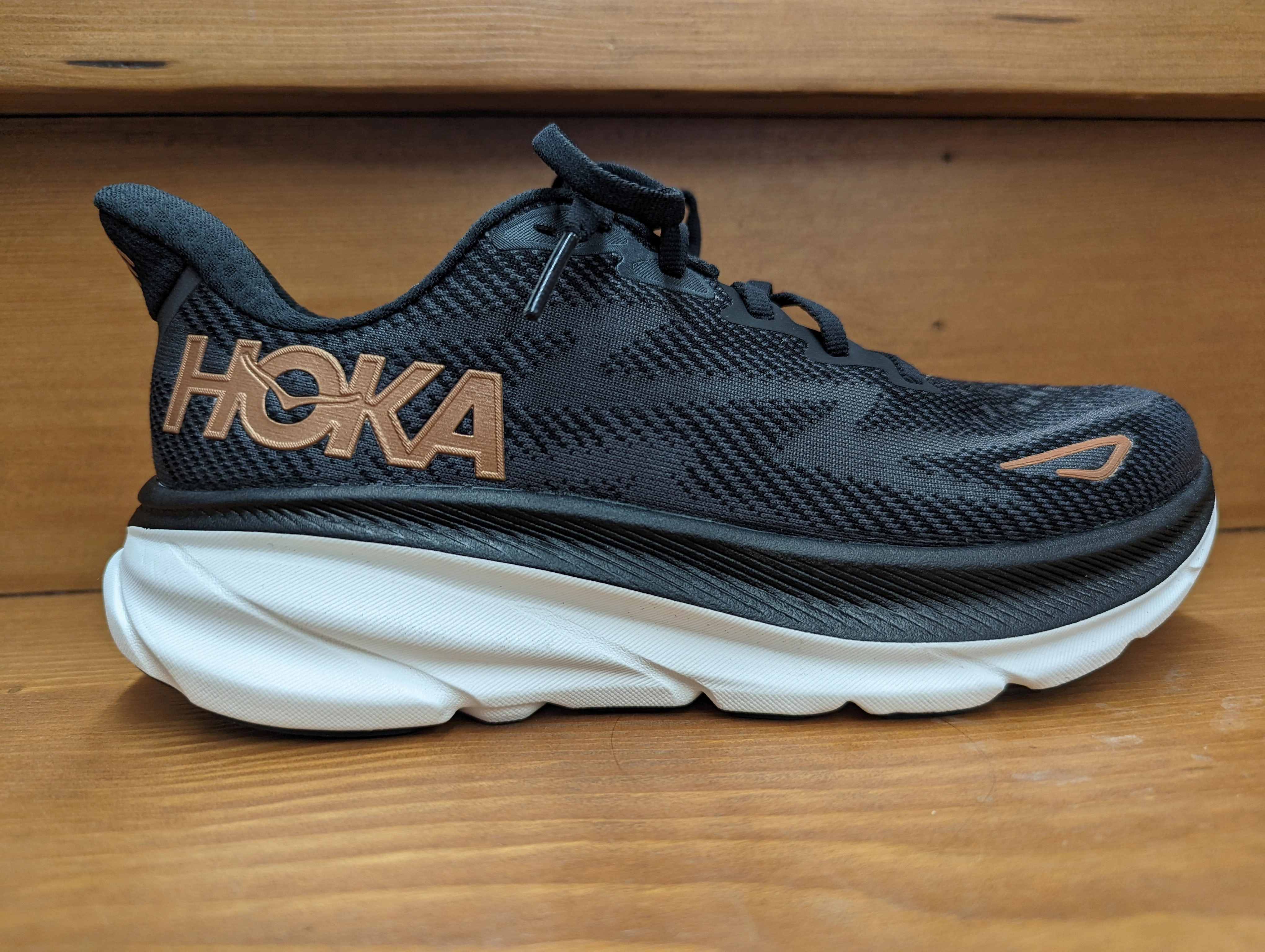 Anytime Wear Hoka Clifton 9 Black/Copper 1127896 BCPPR & 1132211 BCPPR