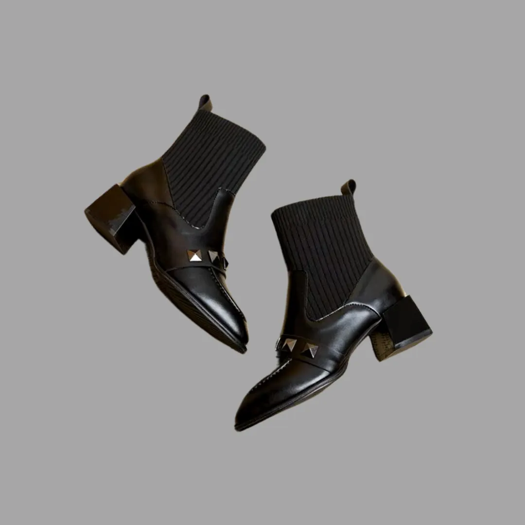 Adidas Nmd_r1 V2 Running Shoes Chic Vegan Leather Sock Boots - Black