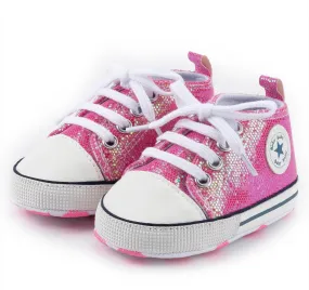 Baby Girls Iridescent Sequins Shoes - Pink Asics Shoes Gel Venture 7