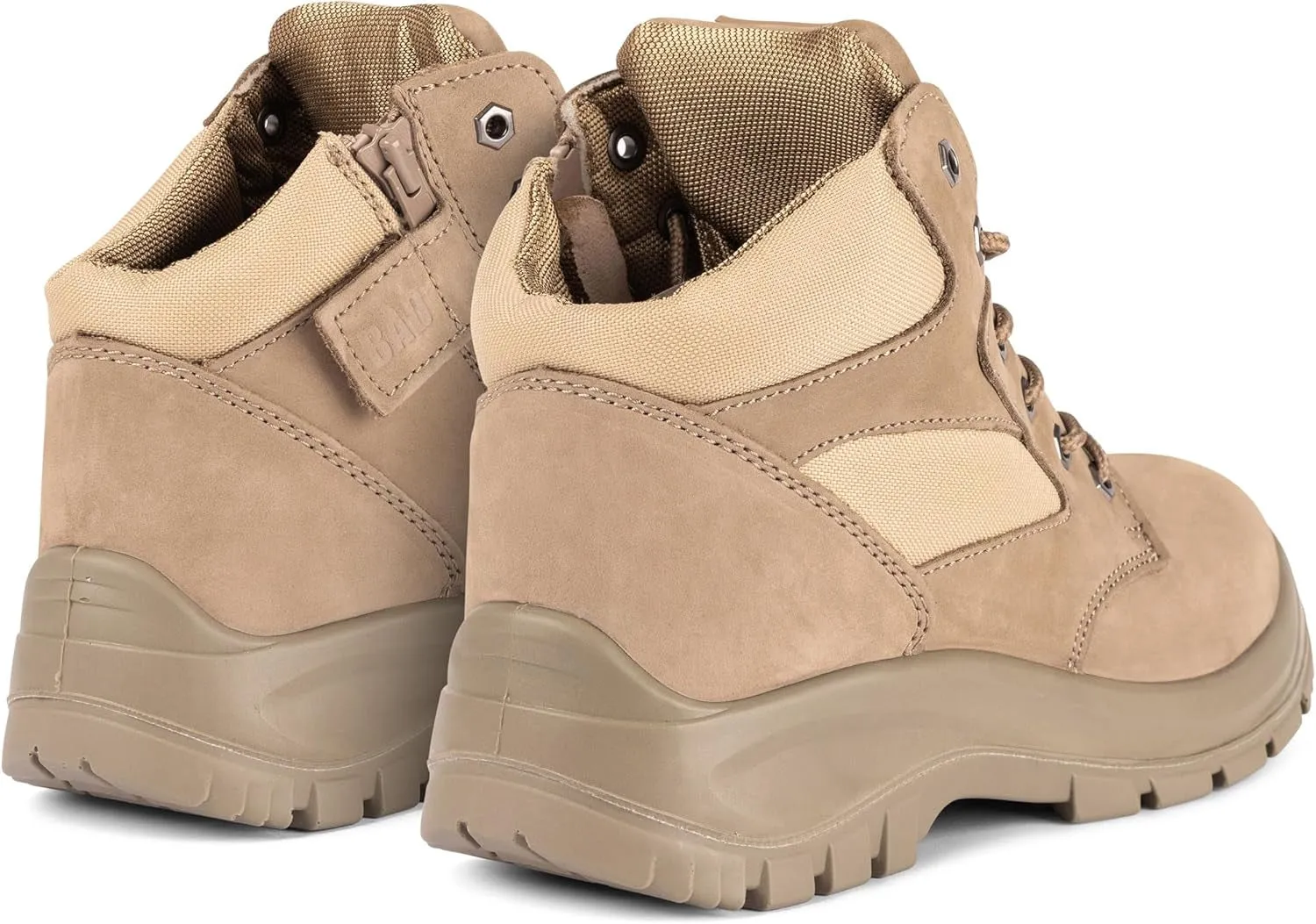 Over The Knee High Boots Outfits BAD Workwear Unisex Cyclone Side ZIP Tasmanian Leather Work Boots