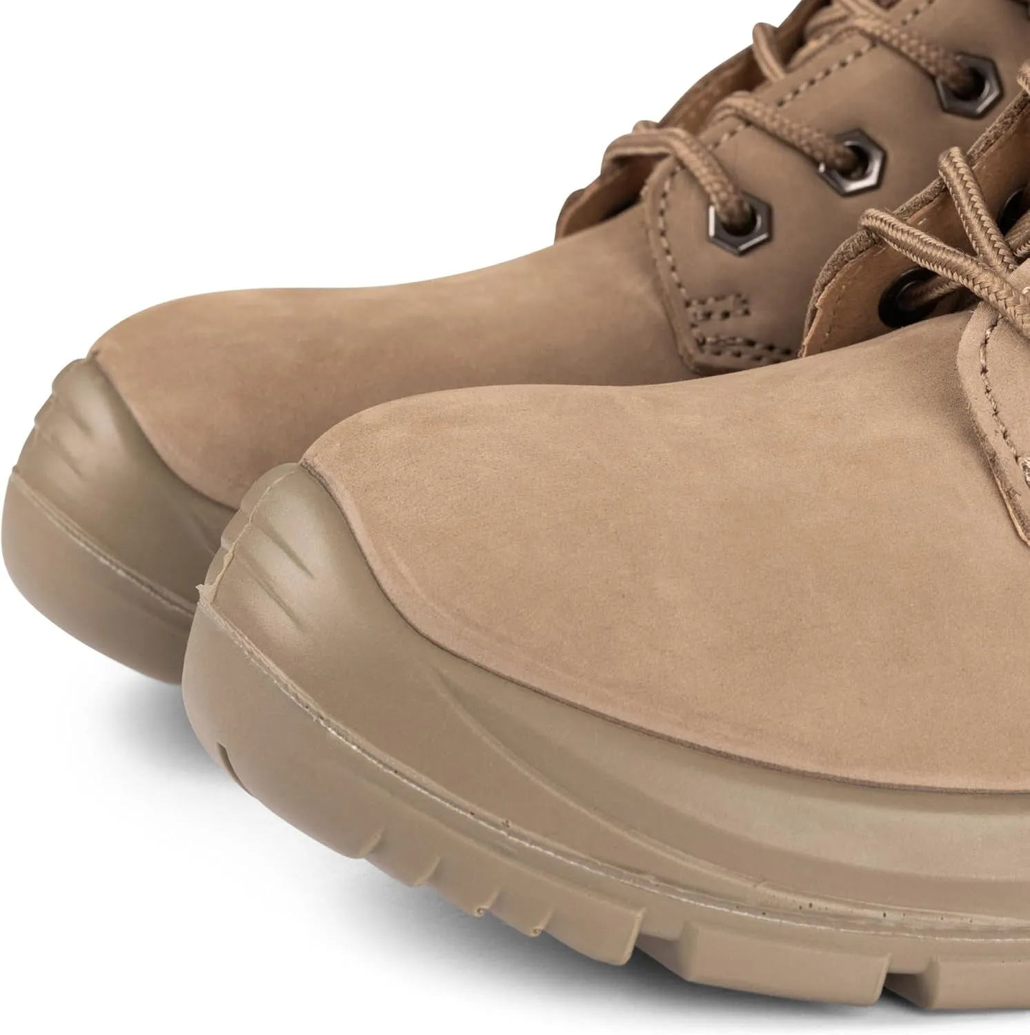 Composition Toe Work Boots BAD Workwear Unisex Cyclone Side ZIP Tasmanian Leather Work Boots