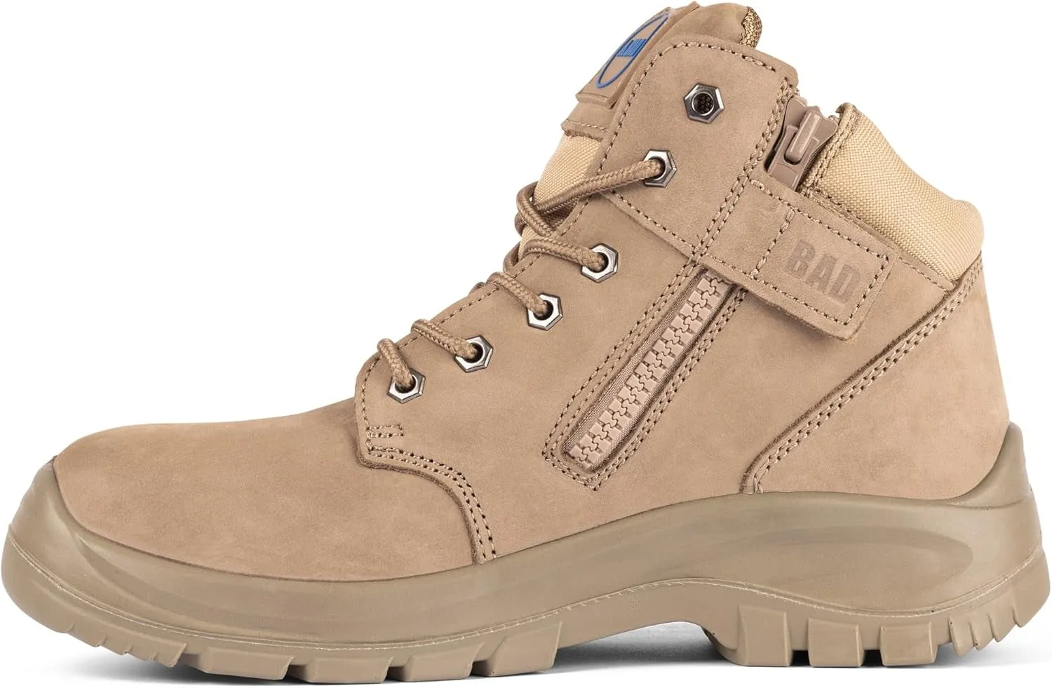 Boots Repair BAD Workwear Unisex Cyclone Side ZIP Tasmanian Leather Work Boots