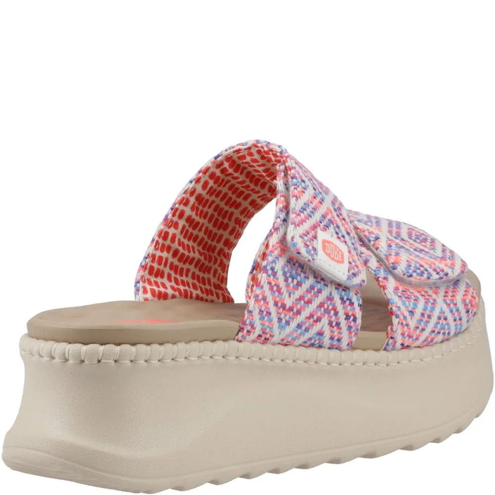 Ocean Breeze HEYDUDE Delray Slide Surf Baja Sandal