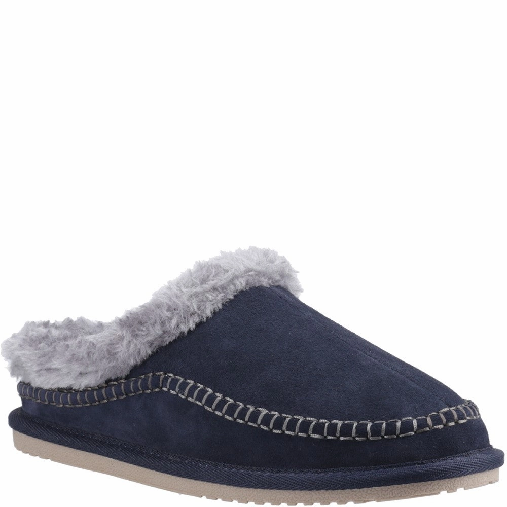 Hush Puppies Atticus Slipper Stone Glow Embroider Edge