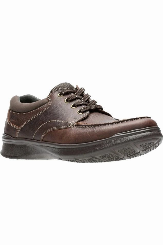 Clarks Cotrell Edge Brown Oily G Standard Fit Any Weather Daily Walk
