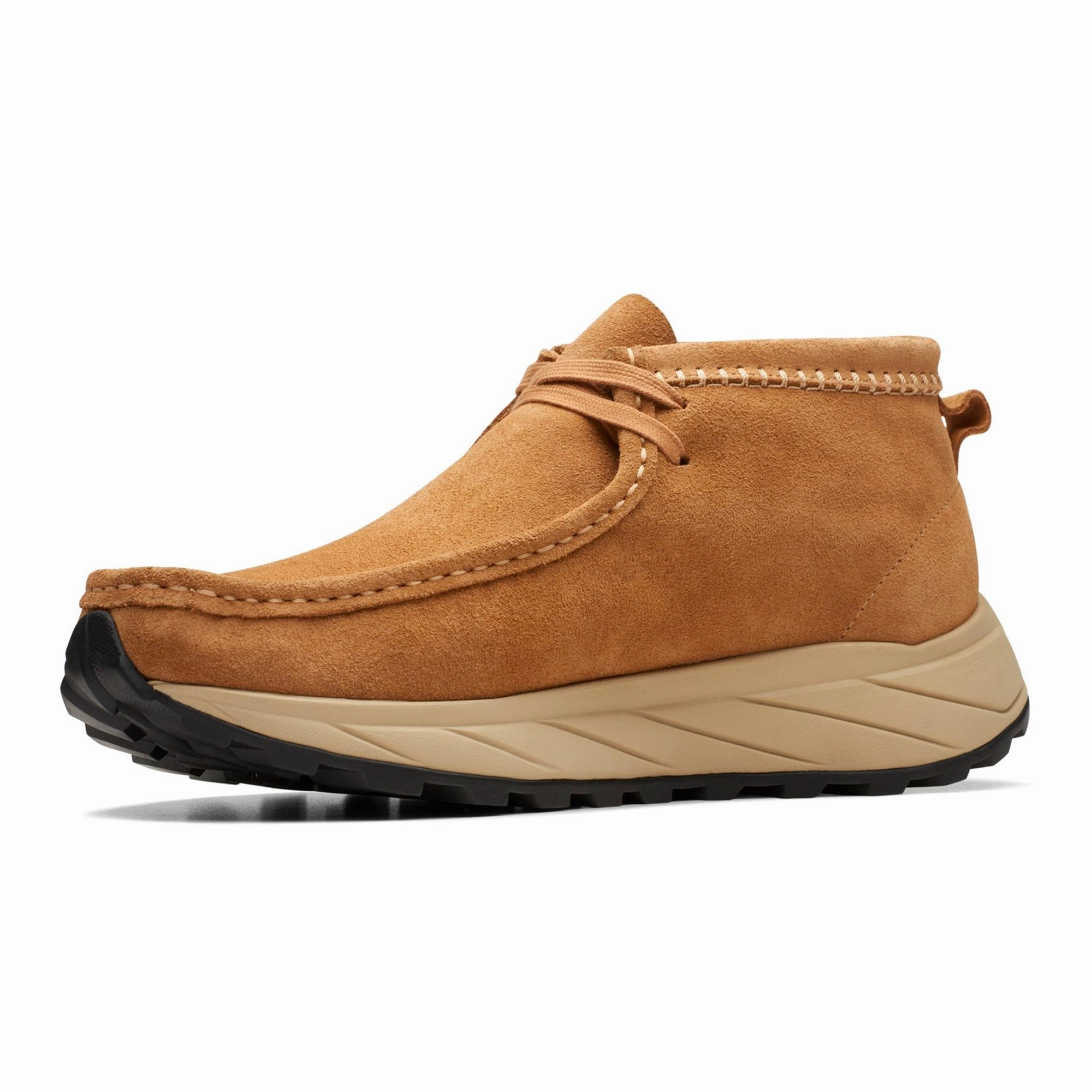 Sporty Clarks Originals Wallabee Eden - Dark Sand Suede