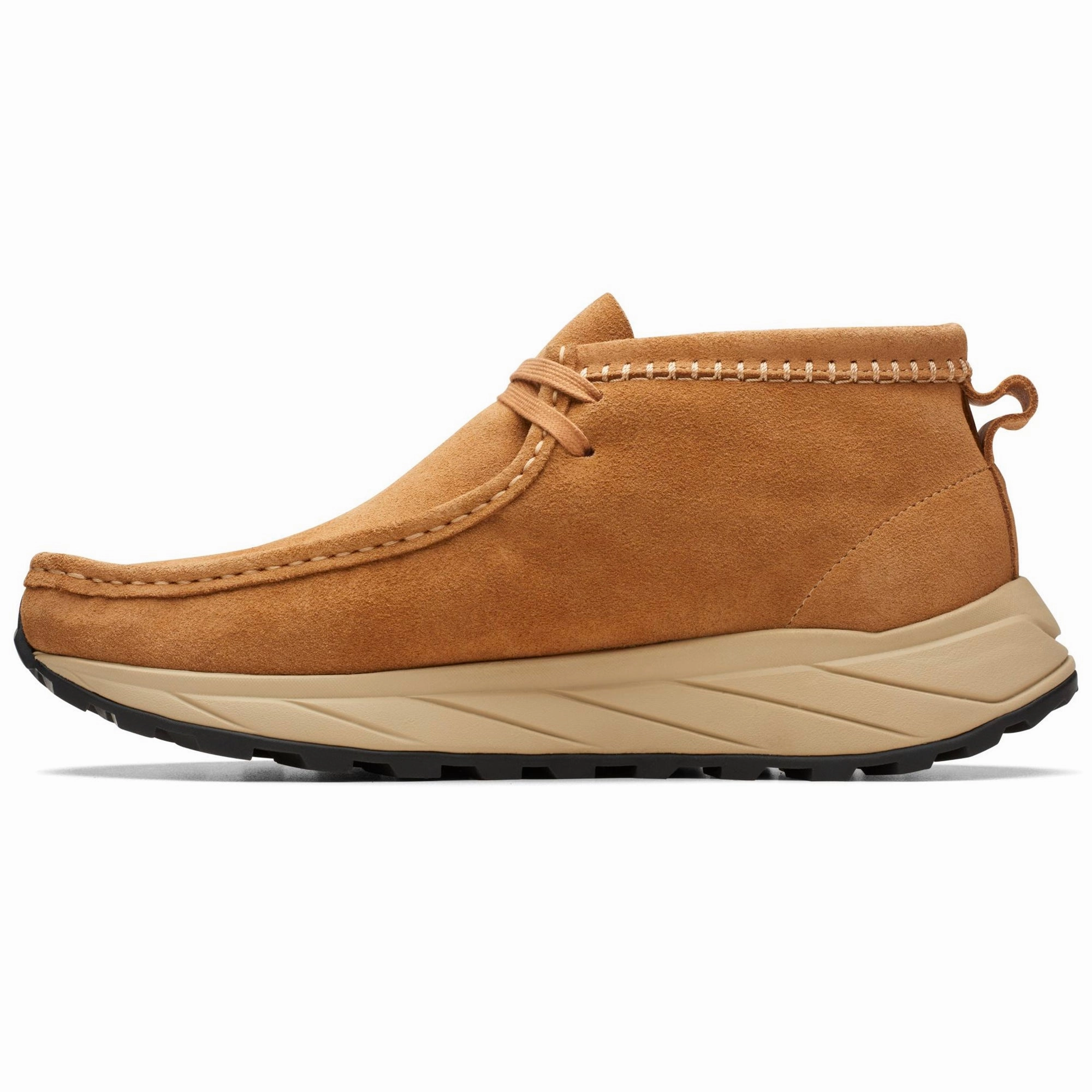 Clarks Originals Wallabee Eden - Dark Sand Suede Work Ready Crisp Lines