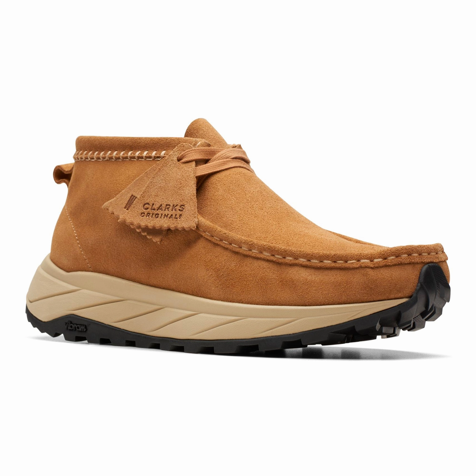 Clarks Originals Wallabee Eden - Dark Sand Suede Mid Top